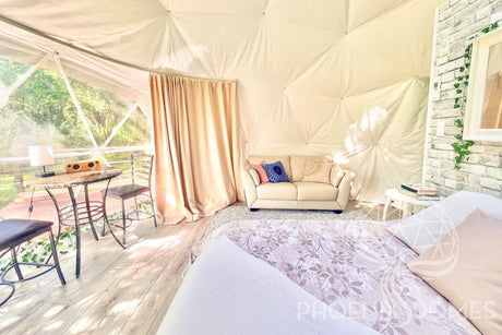 4-Season DELUXE Glamping Package Dome - 20'/6m - Phoenix Domes - Dome | Patioza