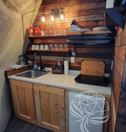 4-Season DELUXE Glamping Package Dome - 20'/6m - Phoenix Domes
