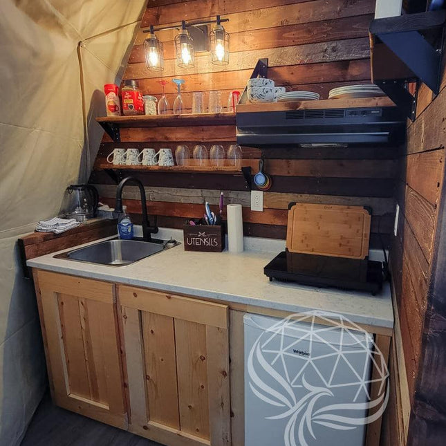4-Season DELUXE Glamping Package Dome - 20'/6m - Phoenix Domes - Dome | Patioza