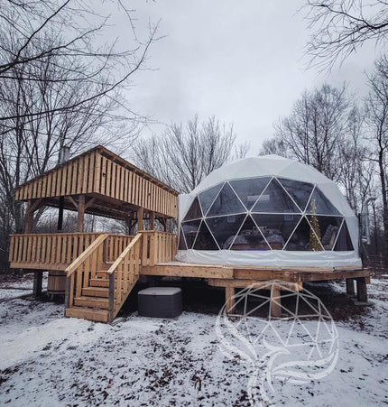 4-Season DELUXE Glamping Package Dome - 20'/6m - Phoenix Domes