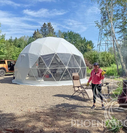 4-Season DELUXE Glamping Package Dome - 20'/6m - Phoenix Domes