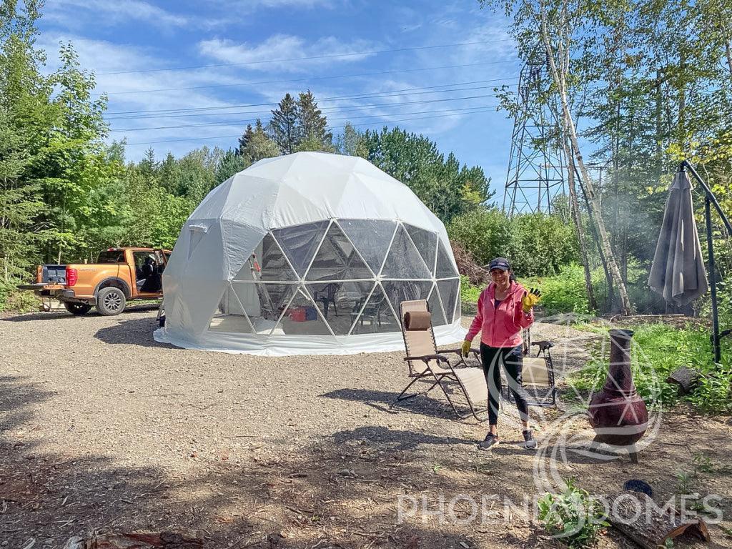4-Season DELUXE Glamping Package Dome - 20'/6m - Phoenix Domes - Dome | Patioza