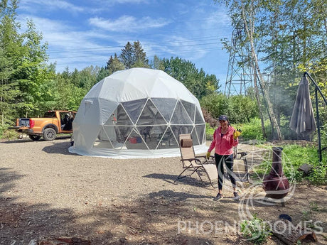 4-Season DELUXE Glamping Package Dome - 20'/6m - Phoenix Domes - Dome | Patioza