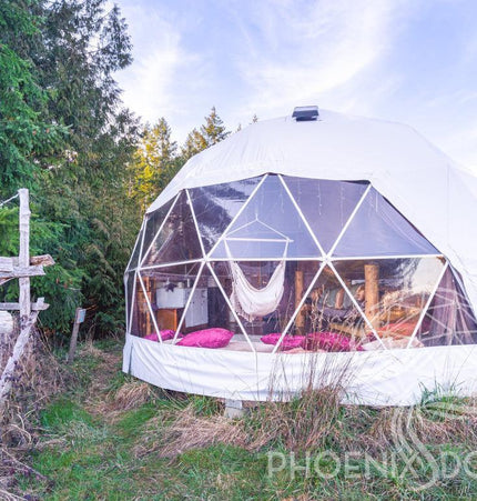 4-Season DELUXE Glamping Package Dome - 20'/6m - Phoenix Domes