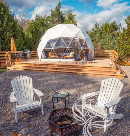 4-Season DELUXE Glamping Package Dome - 23'/7m - Phoenix Domes