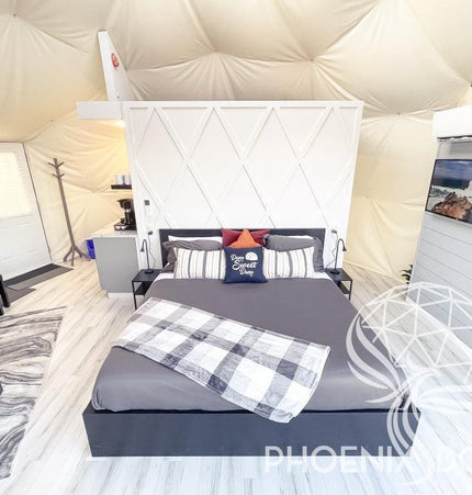 4-Season DELUXE Glamping Package Dome - 23'/7m - Phoenix Domes
