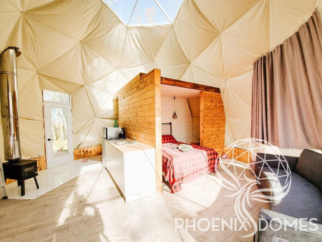 4-Season DELUXE Glamping Package Dome - 23'/7m - Phoenix Domes - Dome | Patioza