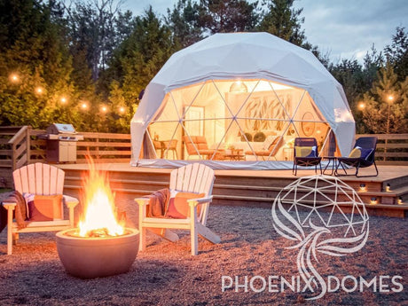 4-Season DELUXE Glamping Package Dome - 23'/7m - Phoenix Domes - Dome | Patioza