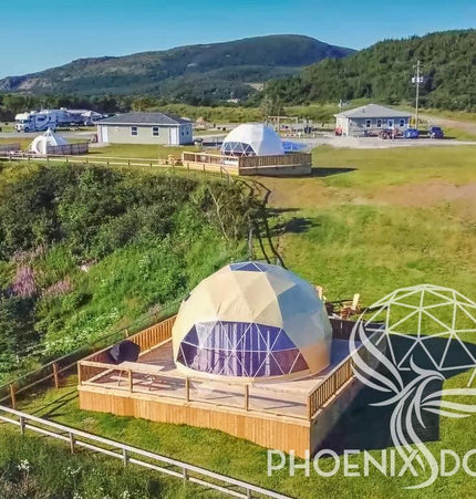 4-Season DELUXE Glamping Package Dome - 23'/7m - Phoenix Domes