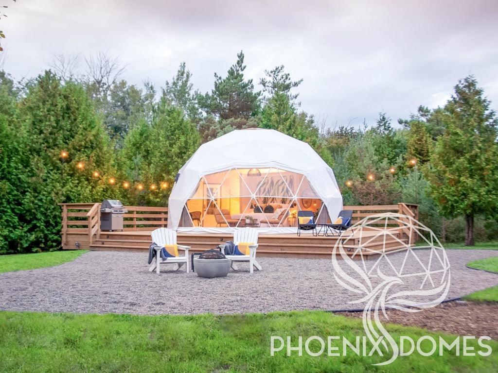 4-Season DELUXE Glamping Package Dome - 23'/7m - Phoenix Domes - Dome | Patioza