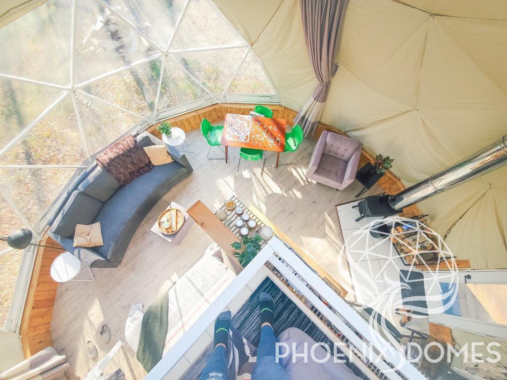 4-Season DELUXE Glamping Package Dome - 23'/7m - Phoenix Domes - Dome | Patioza