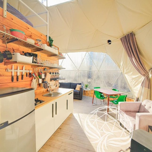 4-Season DELUXE Glamping Package Dome - 23'/7m - Phoenix Domes - Dome | Patioza
