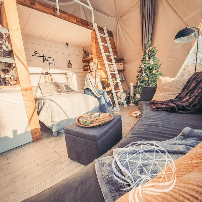 4-Season DELUXE Glamping Package Dome - 23'/7m - Phoenix Domes - Dome | Patioza