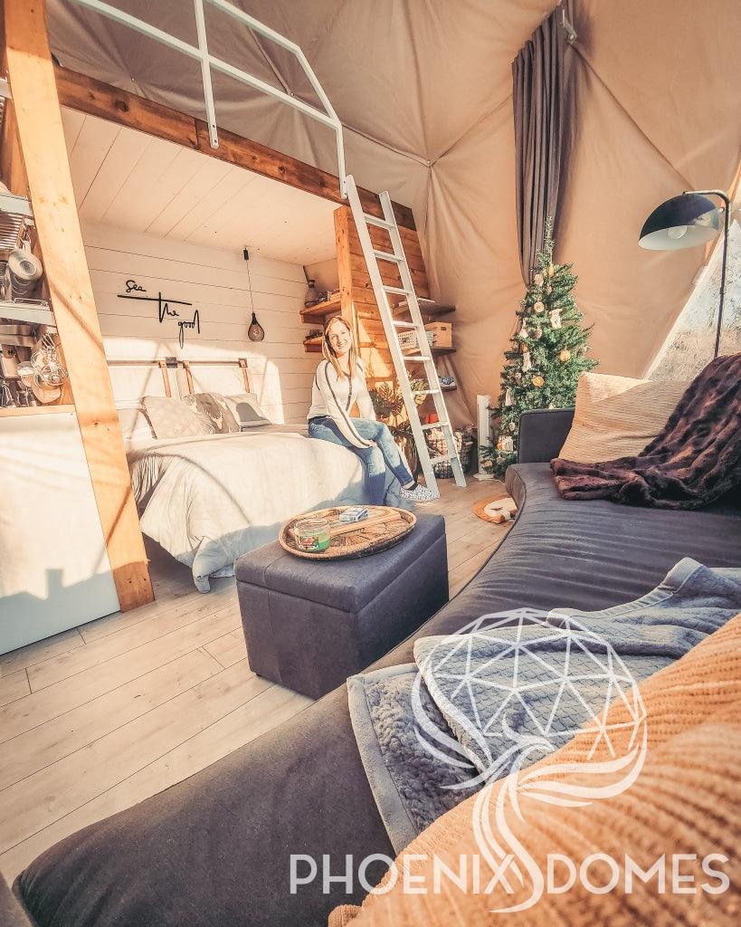 4-Season DELUXE Glamping Package Dome - 23'/7m - Phoenix Domes - Dome | Patioza