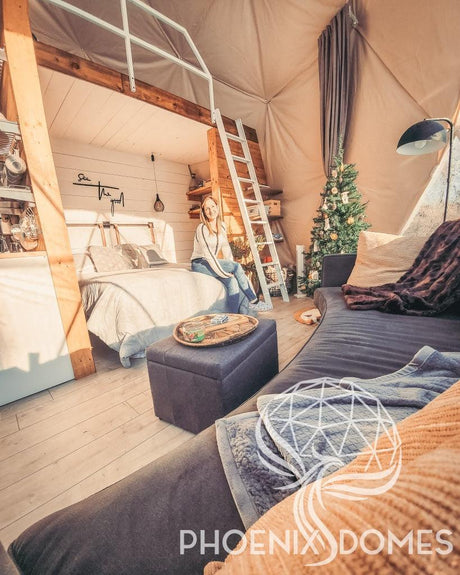 4-Season DELUXE Glamping Package Dome - 23'/7m - Phoenix Domes - Dome | Patioza