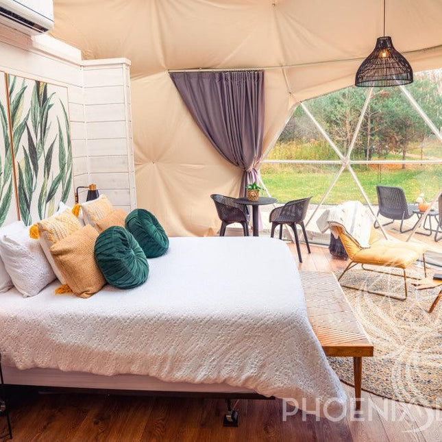 4-Season DELUXE Glamping Package Dome - 23'/7m - Phoenix Domes - Dome | Patioza