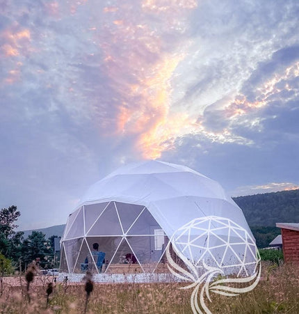 4-Season DELUXE Glamping Package Dome - 23'/7m - Phoenix Domes
