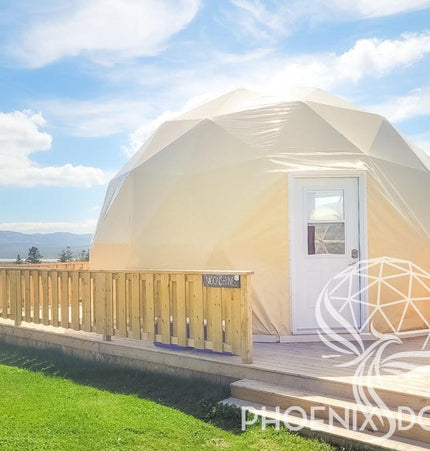4-Season DELUXE Glamping Package Dome - 23'/7m - Phoenix Domes