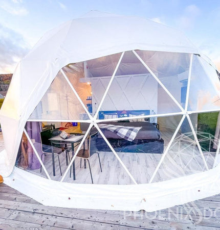4-Season DELUXE Glamping Package Dome - 23'/7m - Phoenix Domes