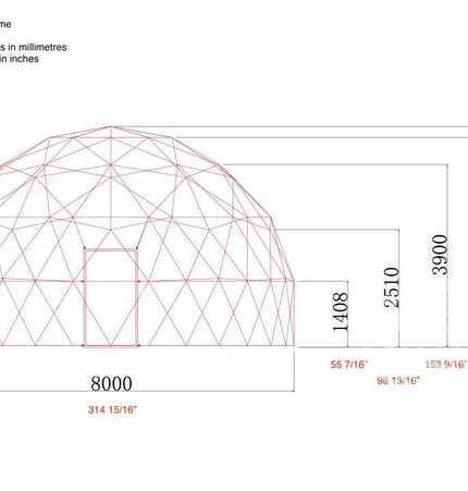 4-Season DELUXE Glamping Package Dome - 26'/8m - Phoenix Domes