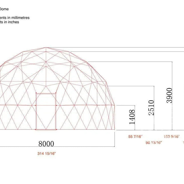 4-Season DELUXE Glamping Package Dome - 26'/8m - Phoenix Domes - Dome | Patioza