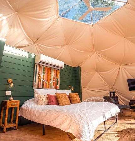 4-Season DELUXE Glamping Package Dome - 26'/8m - Phoenix Domes