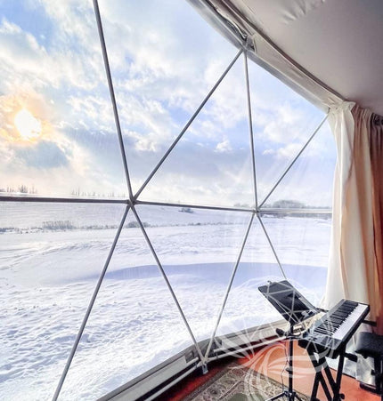 4-Season DELUXE Glamping Package Dome - 26'/8m - Phoenix Domes