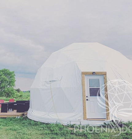 4-Season DELUXE Glamping Package Dome - 26'/8m - Phoenix Domes