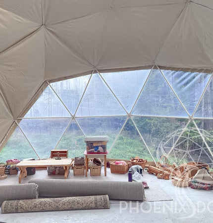 4-Season DELUXE Glamping Package Dome - 26'/8m - Phoenix Domes