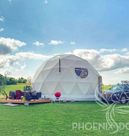 4-Season DELUXE Glamping Package Dome - 26'/8m - Phoenix Domes