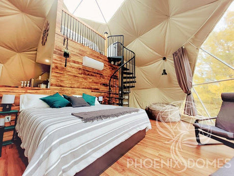4-Season DELUXE Glamping Package Dome - 26'/8m - Phoenix Domes - Dome | Patioza