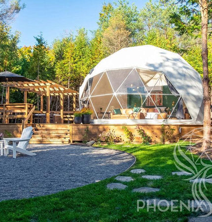 4-Season DELUXE Glamping Package Dome - 26'/8m - Phoenix Domes