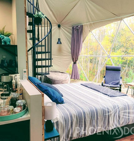 4-Season DELUXE Glamping Package Dome - 26'/8m - Phoenix Domes