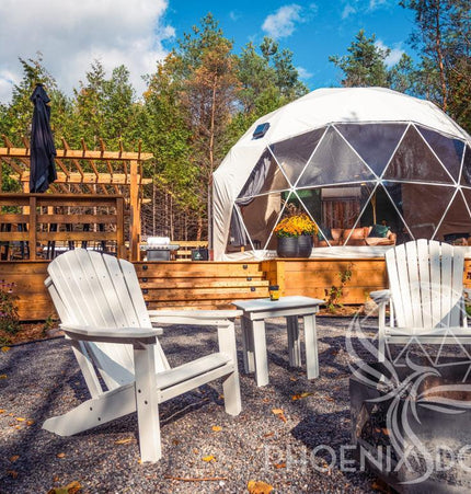 4-Season DELUXE Glamping Package Dome - 26'/8m - Phoenix Domes