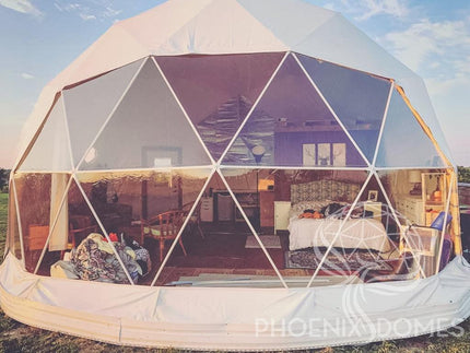 4-Season DELUXE Glamping Package Dome - 26'/8m - Phoenix Domes