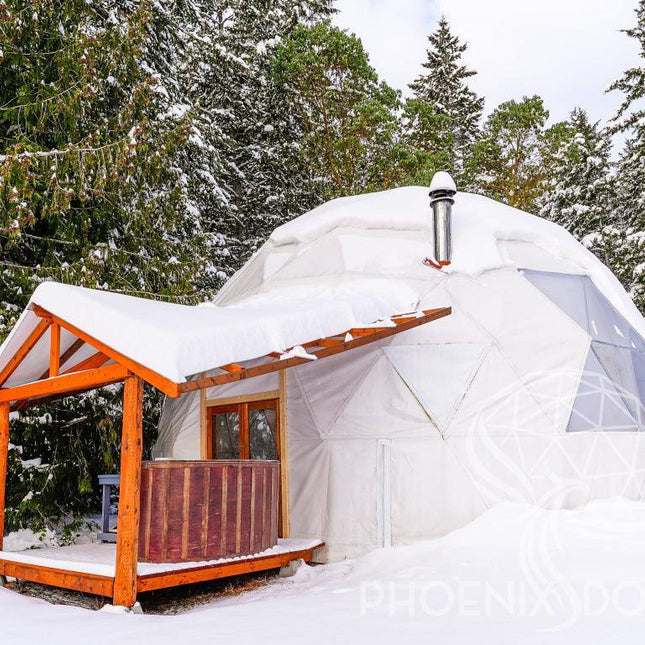 4-Season DELUXE Glamping & Yoga Package Dome - 30'/9m - Phoenix Domes - Dome | Patioza