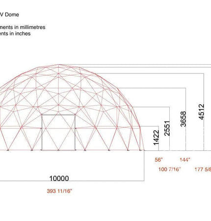 4-Season DELUXE Glamping & Yoga Package Dome - 30'/9m - Phoenix Domes