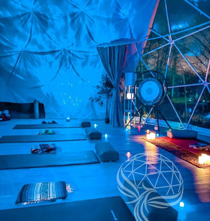 4-Season DELUXE Glamping & Yoga Package Dome - 30'/9m - Phoenix Domes