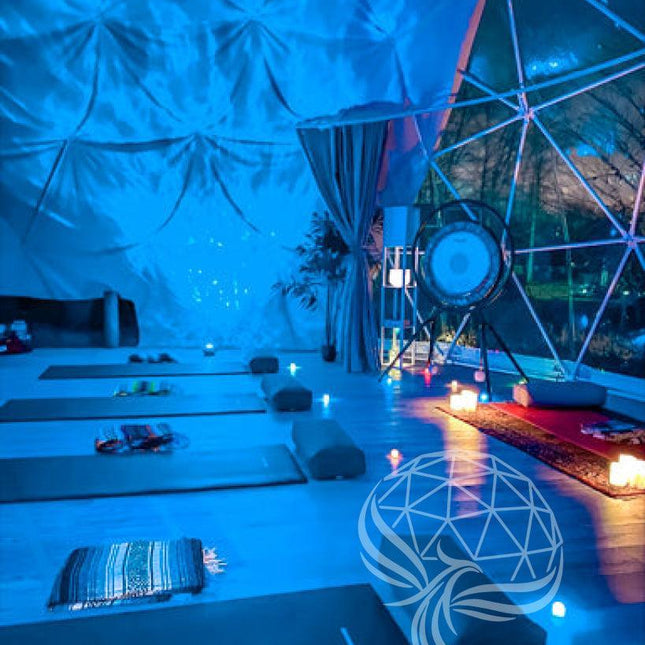4-Season DELUXE Glamping & Yoga Package Dome - 30'/9m - Phoenix Domes - Dome | Patioza