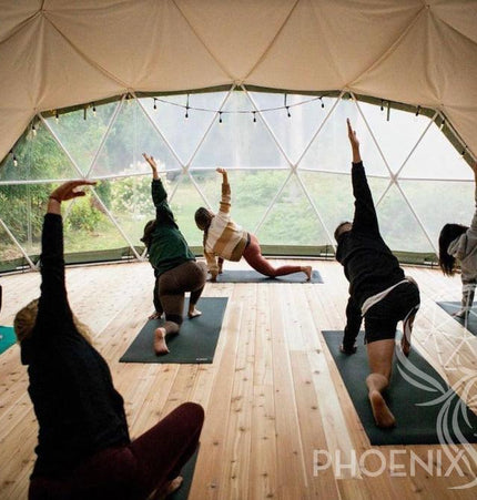 4-Season DELUXE Glamping & Yoga Package Dome - 30'/9m - Phoenix Domes