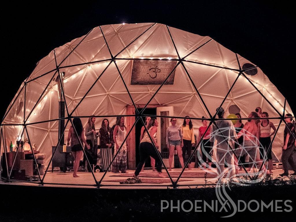 4-Season DELUXE Glamping & Yoga Package Dome - 30'/9m - Phoenix Domes - Dome | Patioza