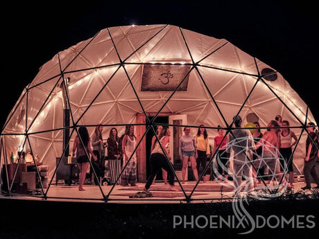 4-Season DELUXE Glamping & Yoga Package Dome - 30'/9m - Phoenix Domes - Dome | Patioza