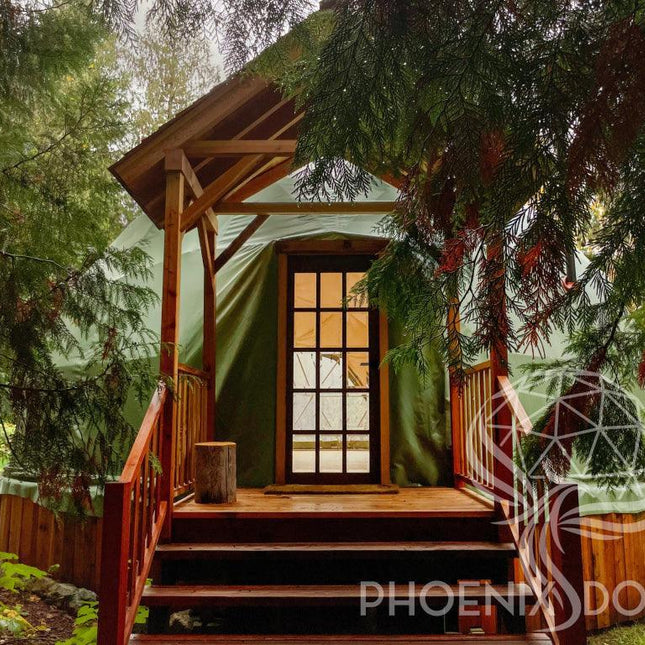 4-Season DELUXE Glamping & Yoga Package Dome - 30'/9m - Phoenix Domes - Dome | Patioza