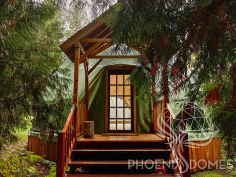 4-Season DELUXE Glamping & Yoga Package Dome - 30'/9m - Phoenix Domes - Dome | Patioza