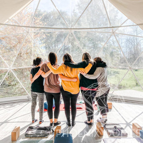 4-Season DELUXE Glamping & Yoga Package Dome - 30'/9m - Phoenix Domes - Dome | Patioza