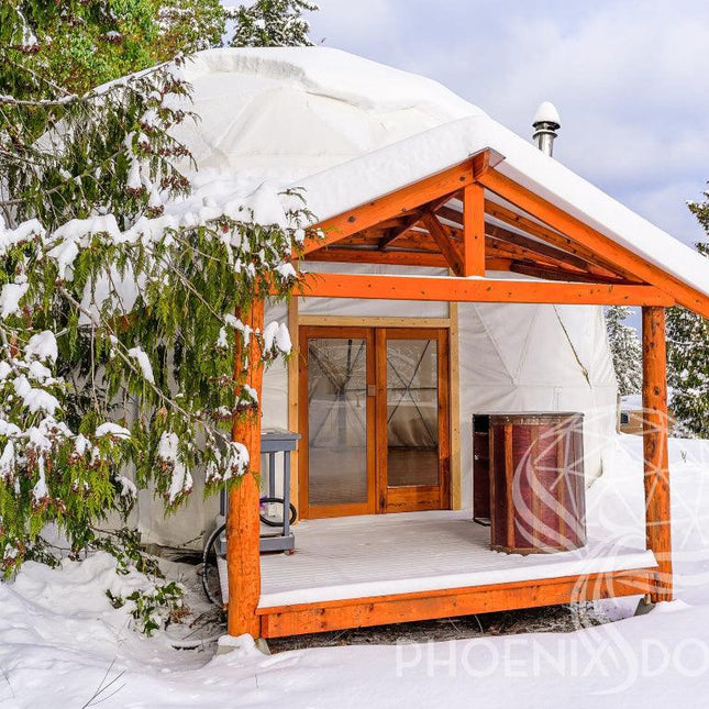 4-Season DELUXE Glamping & Yoga Package Dome - 30'/9m - Phoenix Domes - Dome | Patioza