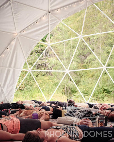 4-Season DELUXE Glamping & Yoga Package Dome - 30'/9m - Phoenix Domes - Dome | Patioza