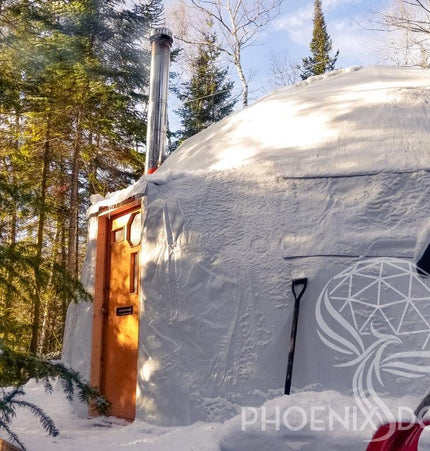 4-Season DELUXE Glamping & Yoga Package Dome - 30'/9m - Phoenix Domes
