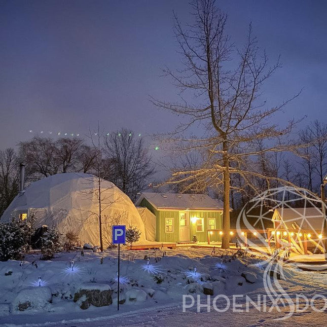 4-Season DELUXE Glamping & Yoga Package Dome - 30'/9m - Phoenix Domes - Dome | Patioza