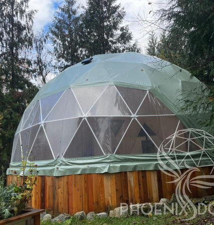 4-Season DELUXE Glamping & Yoga Package Dome - 30'/9m - Phoenix Domes